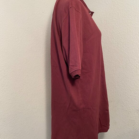 EUC Mens Amazon Essential Maroon Short Sleeved Pullover Shirt Size Small - Picture 4 of 11